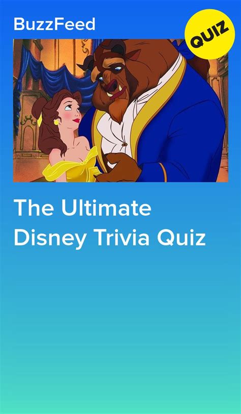 The Ultimate Disney Trivia Quiz Disney Quizzes Trivia Disney Trivia Questions Disney Facts