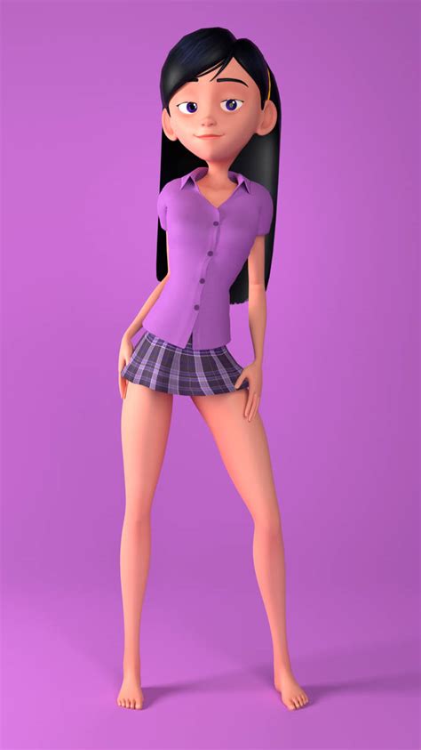 Violet Parr With School Skirt By Jhzoidberg On Deviantart