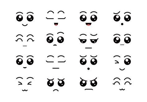 Cute Cartoon Eyes Vector Art Icons And Graphics For Free Download