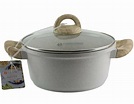 Masterclass Premium Cookware Collection 9.5" Casserole Pan Pot Lid 4.4 ...