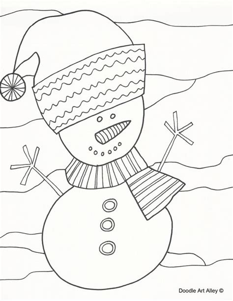 Christmas Celebration Doodles Coloring Pages Christmas Coloring