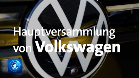 Aktionäre kritisieren Volkswagen auf Hauptversammlung YouTube