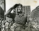 Prince Olaf of Norway greets the crowd after arriving in Oslo, May 1945 ...
