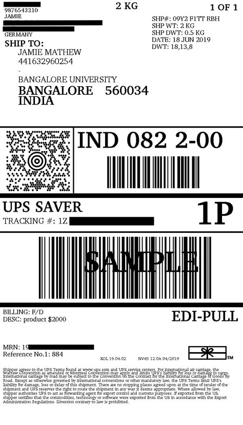 Ups worldwide services tracking label. How to Attach UPS MRN(Movement Reference Number) with ...