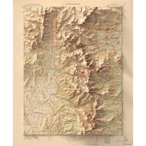 Topographic Map Of Colorado 3d