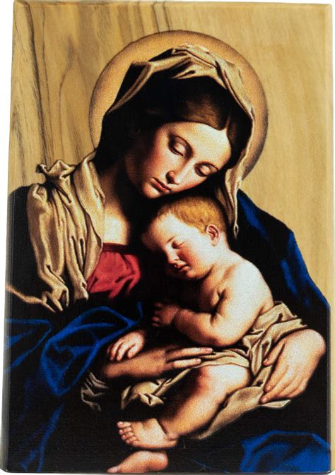 Buy Madonna And Child Icon Virgin Mary And Baby Jesus Holy Land Olive