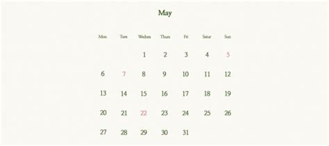 특히, 전일 휴가, 오전 반차, 오후 반차, 공휴일 지정 등을 사용자가 직접할 수 있다. 근로자의 날, 5월 달력 살펴보니… 황금연휴는 언제?