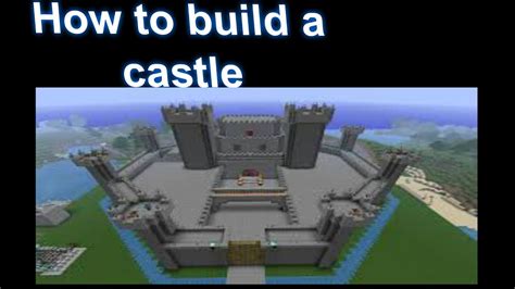 Minecraft Xbox 360 How To Build A Castle Youtube