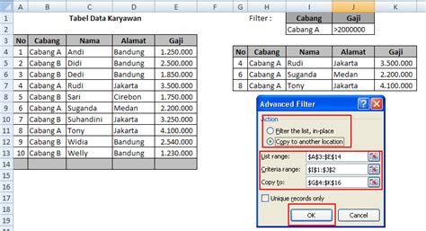 Cara Filter Data Dan Menampilkannya Pada Sheet Lain Dengan Fitur Advanced Filter Excel ADH