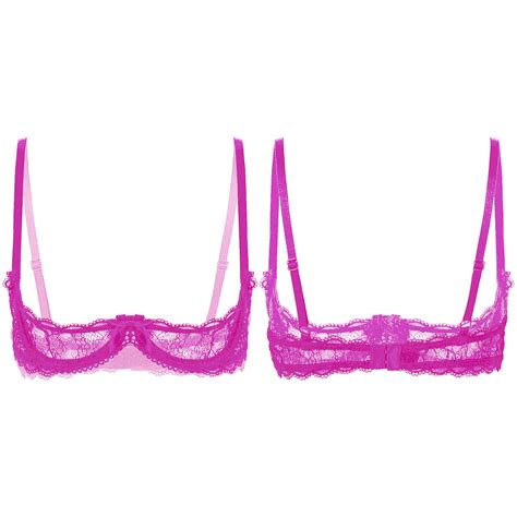 Women S Breast Free Bra Clear Lace Underwrap Bra Tops Lingerie Ebay