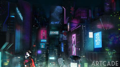 Artstation Cyberpunk City Concept Art