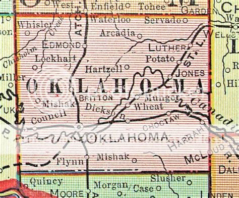 Maps And History Of Oklahoma County 1830 19002 Retro Metro Okc