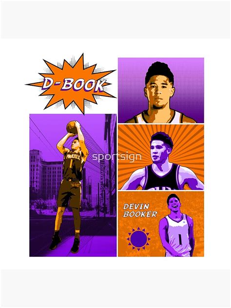 Devin Booker Basketball Comic Poster For Sale By Sportsign Redbubble
