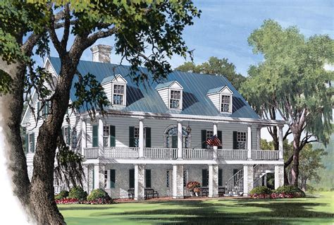House Plan 86178 Colonial Plantation Southern Style Plan With 4298 Sq