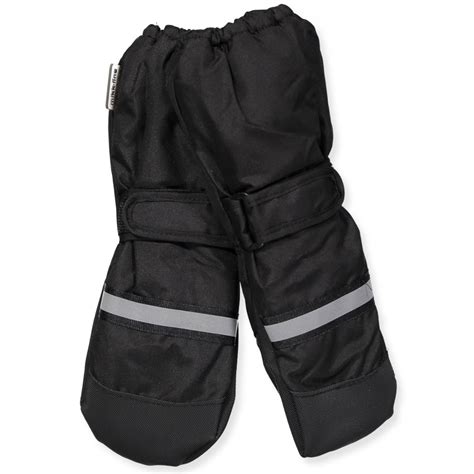 Mikk Line Black Mittens Black Black