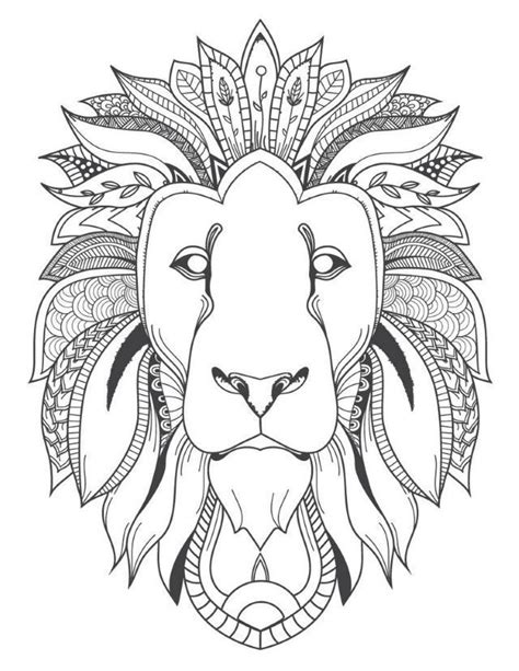 Mandala Lion A Imprimer Animaux