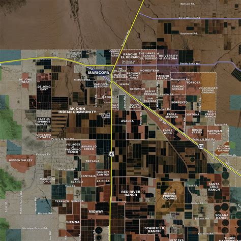 Pinal County Rolled Aerial Map Landiscor Real Estate Mapping