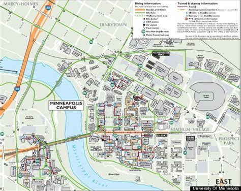 28 University Of Minnesota Campus Map Maps Database Source