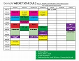 Sample Schedules - JWCC