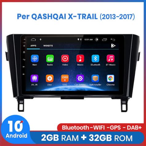 Per Nissan X Trail T32 Qashqai J11 2013 2017 Autoradio Navi GPS Android