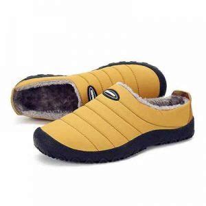 The inner part of these woolen slippers is made of yellow semi soft wool while the outer. ASLISA Mens Womens House Slippers | Slippers with arch ...