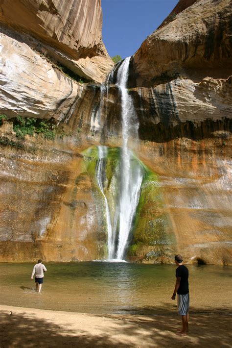Waterfall Hiking Calf Creek Falls Highway 12 Southern Utah