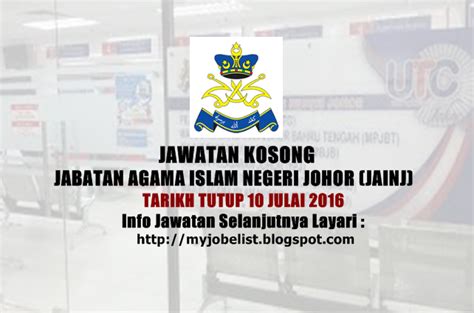 Menurut sensus malaysia 2010, johor bahru memiliki populasi sejumlah 497.067 dan merupakan kota terbesar kedua di negara malaysia serta kota paling selatan kedua di semenanjung. Jawatan Kosong di Jabatan Agama Islam Negeri Johor (JAINJ ...