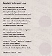 Gacela Of Unforseen Love - Gacela Of Unforseen Love Poem by Federico ...