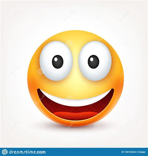 Smileyface With Emotionsrealistic Emoji Sad Or Happyangry Emoticon