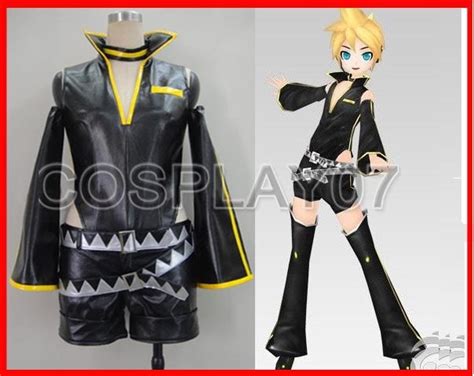 Vocaloid 2 Kagamine Len Black Cosplay Costume Halloween Outfit In Anime