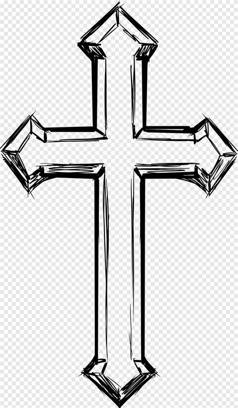 Cruz Cristiana Dibujo Cruz Creativa ángulo Cristianismo Png Pngegg