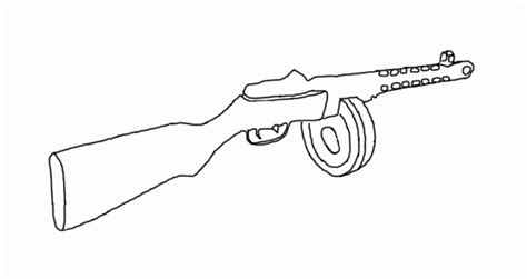 Machine Gun Coloring Pages Coloring4free