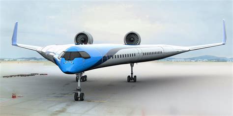 A Prototype Of Klm Royal Dutch Airlines Futuristic Looking Flying Wing Aircraft Just Took Its