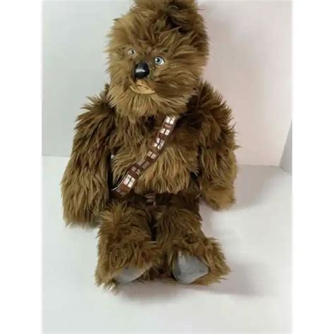 Disney Store Chewbacca Chewy Star Wars Plush 20 Soft Attached Bag 35