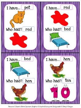 It was reviewed in the surfing the net with kids column, featured in newspapers across the us! I Have Who Has Games, Kindergarten Skills by Jason's ...