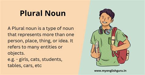 Plural Noun Definition Meaning And Examples My English Guruin