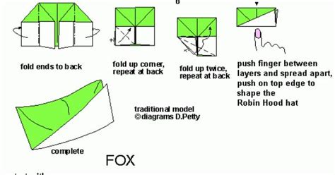 robin hood hat origami tutorial crafts party hats pinterest