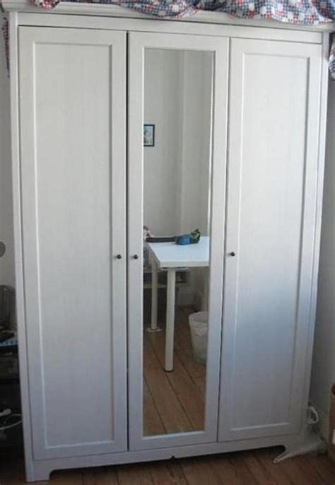 Ikea Schrank Weiß Spiegel 3 Türen