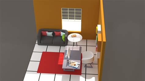 Living Room 3d Model 5 Fbx Max Unknown Free3d