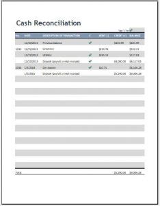 Log charges, transaction fees, and payments to your credit card account with this accessible credit card log template. Cash Reconciliation Template | charlotte clergy coalition