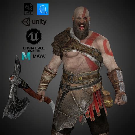 Artstation God Of War Kratos