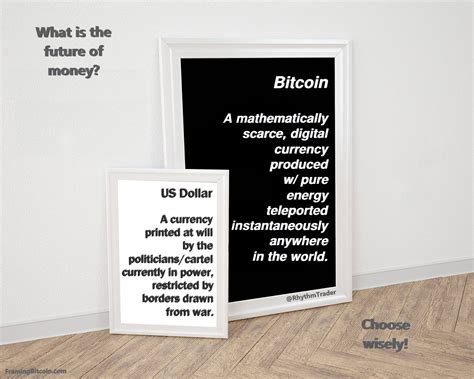 He combined all these three protocols to invent bitcoin. Bitcoin (₿) vs. US Dollar ($); What is the future of money ...