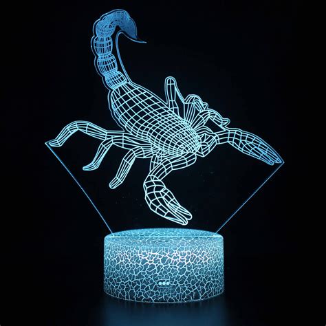 Scorpio 3d Night Light Illusion Night Led Lamps Apesbox