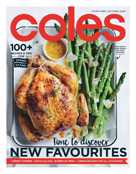 Coles Magazine October 2020 Speedy Dinners Recipes Food Catalog