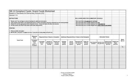 16 Blank Nutrition Label Worksheet Printable