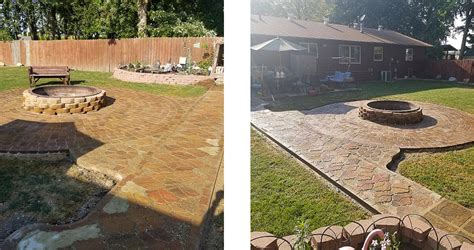 Constructed from belgian blocks, this project is available in a variety of colors and doesn't require any cutting. Fire Pit, Patio & Walkway - Project by Gerald at Menards®