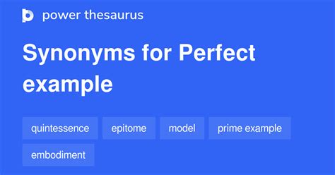 Perfect Example Synonyms 199 Words And Phrases For Perfect Example