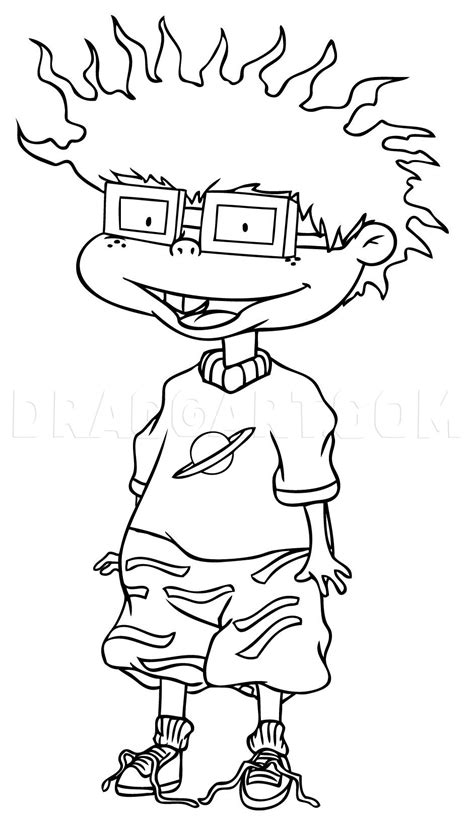 How To Draw Chuckie Finster Step By Step Drawing Guide By Dawn Artofit