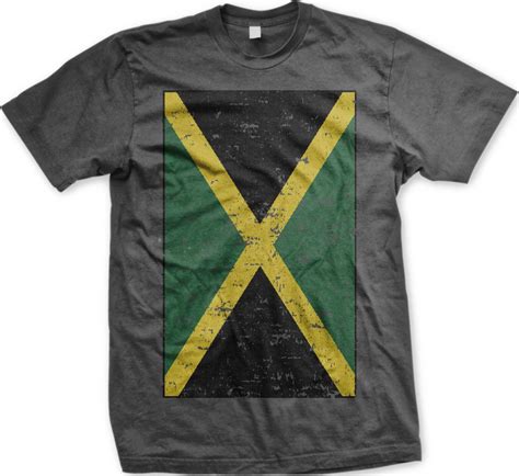 Jamaican Jamaica Flag Rasta Rastafarian Reggae Caribbean Pride Mens T Shirt Mens Tshirts