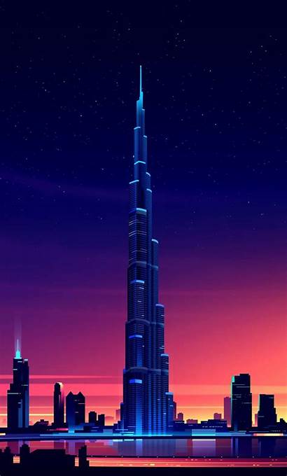 Khalifa Burj Dubai Minimalist 4k Iphone Wallpapers